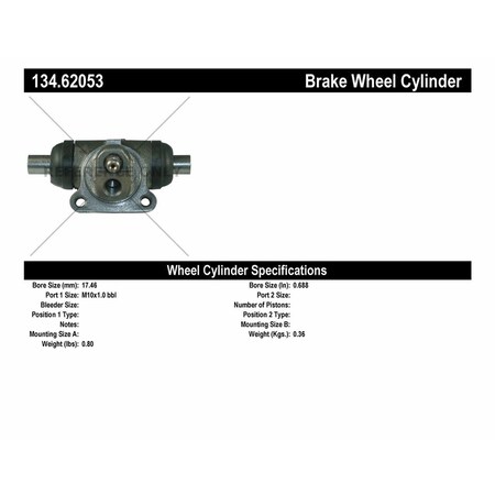 Centric Parts Centric 134.62053 Centric Premium Wheel Cylinders 134.62053